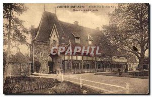 Old Postcard Tillieres on Avre Hostellerie du Bois July