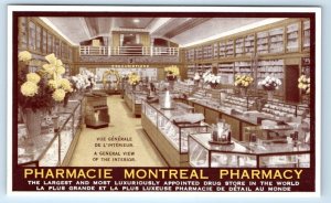 Pharmacie MONTREAL Pharmacy general view interior CANADA Postcard