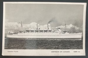 Mint Canada Real Picture Postcard Empress Of Canada