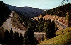 Montana Horseshoe Curve On Flintcreek Hill Between Philipsburg and Anaconda H...