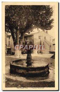 Old Postcard Salernes Fountain History