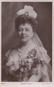 Madame Albani Opera Singer Rare Antique Real Photo Postcard