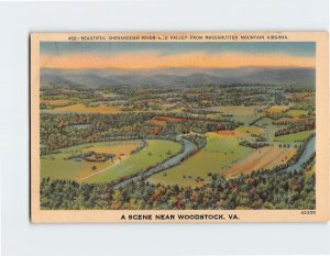 Postcard Beautiful Shenandoah River And Valley From Massanutten Mountain, VA