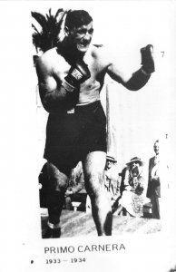 Lot 86 box sport  real photo primo carnera