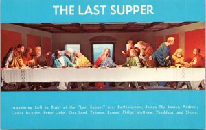 Postcard TN Gatlinburg - Christus Gardens - The Last Supper