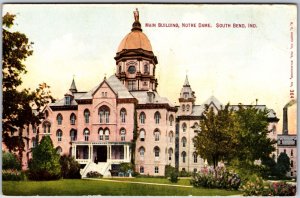 VINTAGE POSTCARD THE MAIN BUILDING AT NOTRE DAME SOUTH BEND INDIANA #364