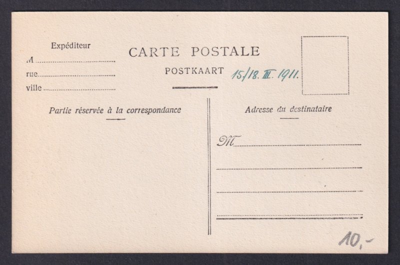 Vintage Postcard Belgium Brussels North Station