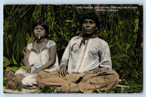 Chiriqui Panama Postcard Chelo-Brave and Squaw Chor Cha Mountains c1910