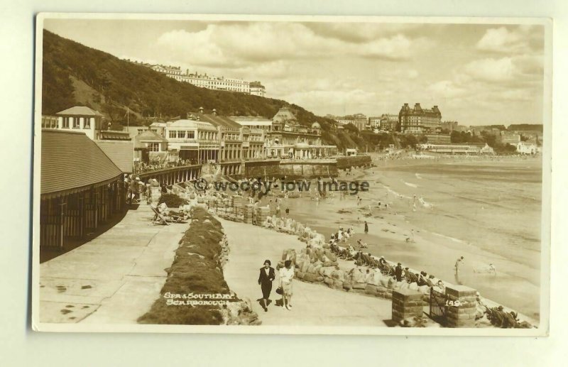 tp4637 - Yorks - View across Southbay and Spa at Scarborough - Postcard 