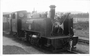 1956 Vale De Rheidol UK Railway Last Trip RPPC Photo Postcard 21-1129