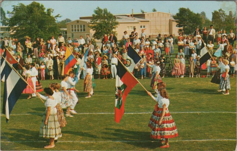 Lakewood California Lions Club April Panamerican Day Park postcard B369 