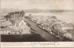 Lower Town & Terrace Quebec QC Hartmann 242 Imperial Picture Co Postcard H12