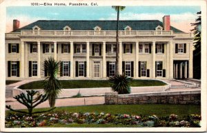 Postcard Elk's Home in Pasadena, California