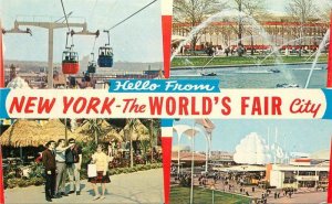 New York City 1964 World's Fair Multi View Colorpicture Postcard 22-7607