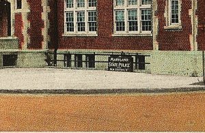 1924 Salisbury MD Armory Building Maryland State Police Antique RARE WB Postcard