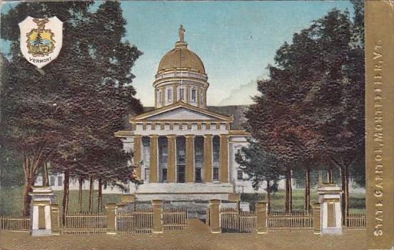 State Capitol Montpelier Vermont 1909