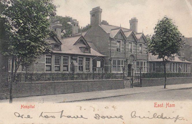 London East Ham Hospital Antique Postcard