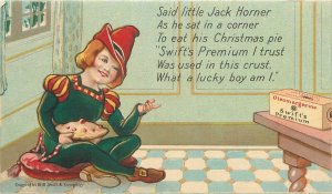 Postcard C-1910 Jack Horner Swift Margarine Advertising Nursery Rhyme 23-4119