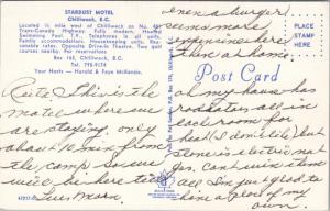 Chilliwack BC Fraser Valley Stardust Motel Standard Oil Sign Postcard D64