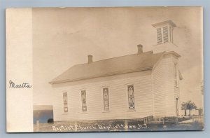 BAPTISTOWN NJ BAPTIST CHURCH ANTIQUE REAL PHOTO POSTCARD RPPC