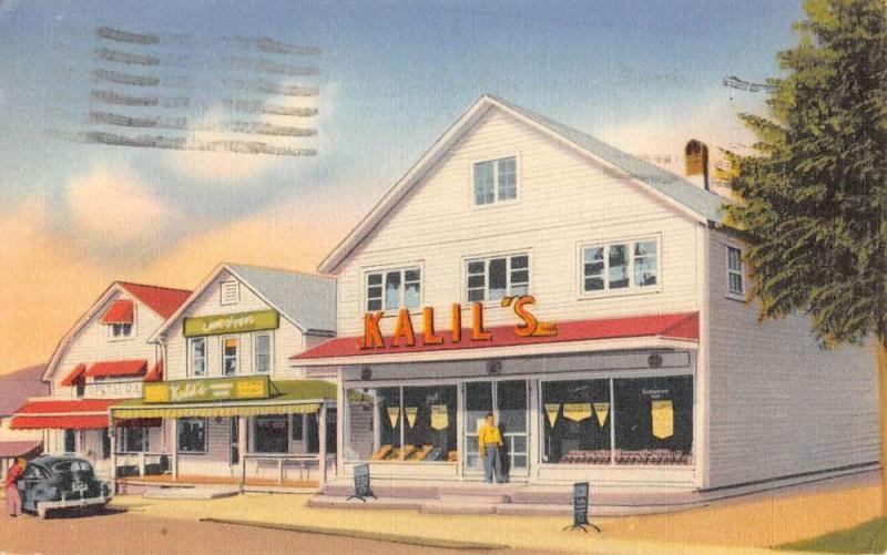 Inlet New York Kalils Gift Store Street View Antique Postcard K104728