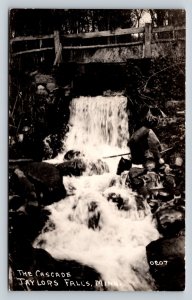 RPPC The Cascade Taylor Falls Minnesota EKC 1940-1950 VTG Postcard 1512