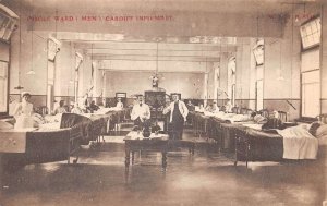 Cardiff Wales Cardiff Infirmary Insole Mens Ward Vintage Postcard AA61469