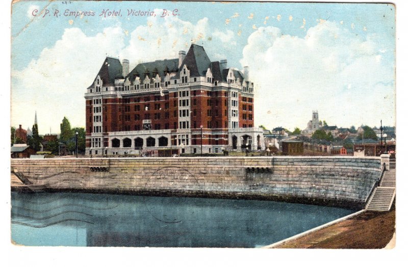 CPR Empress Hotel Victoria, British Columbia,  Used 1909