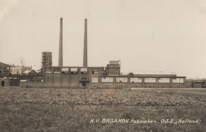 NV Organon Oss Dutch Medicine Chemical Factory RPC Postcard