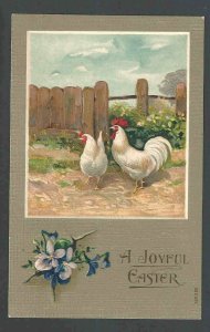 Ca 1908 PPC Easter Greetings Embossed Used