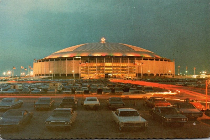 Texas Houston The Astrodome At Christmas Time