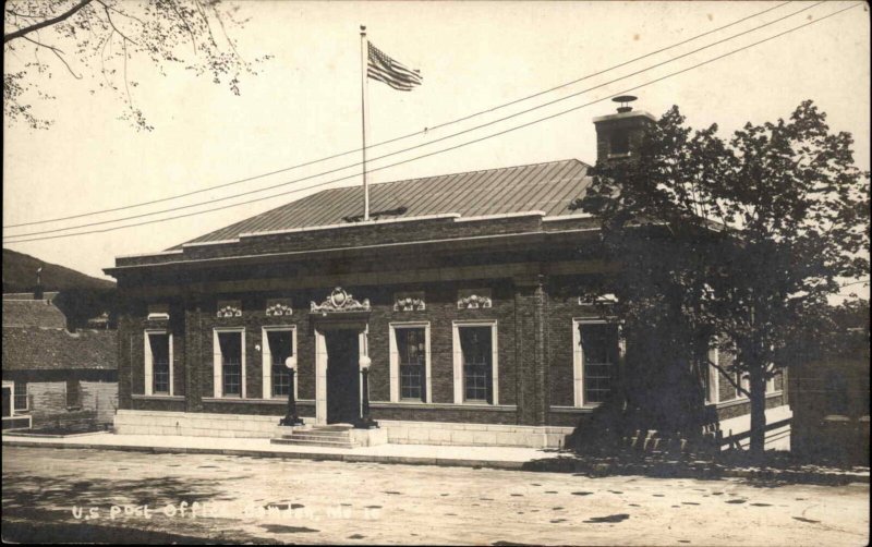 Camden ME Maine US Post Office c1910 Real Photo Postcard