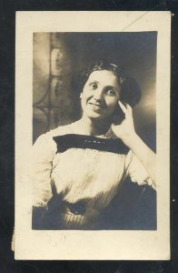 RPPC GREENVILLE ILLINOIS TO HIGHLAND ILL. PRETTY GIRL WREST REAL PHOTO POSTCARD