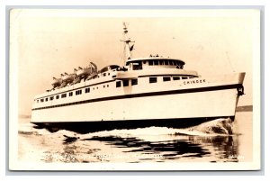 RPPC Chinook Ferry Seattle Washington WA Postcard H19