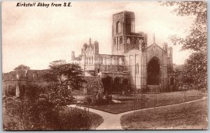 Kirkstall Abbey From S.E. Yorkshire England  Postcard