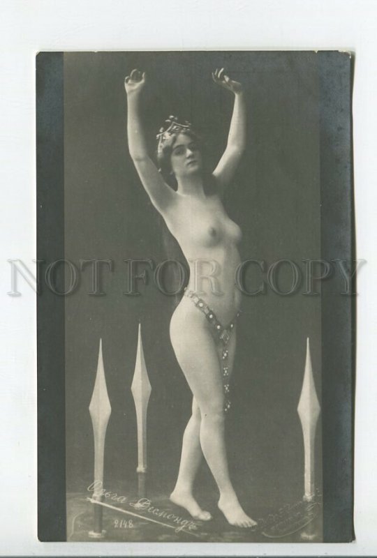 459649 NUDE Olga DESMOND German DANCER actress art model Vintage PHOTO postcard