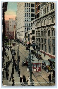 c1910 Wood Street Between Fifth Liberty Pittsburgh Pennsylvania Vintage Postcard