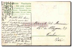 Old Postcard Fantaisie Letters Letter E Angel