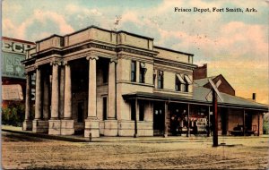 Postcard Frisco Depot in Fort Smith, Arkansas Railroad Train Station