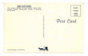 PA - Lancaster County. Now Extinct Zook's Mill Covered Bridge