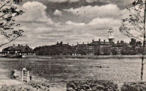 HARVARD UNIVERSITY CAMBRIDGE MASS Rare Postcard Charles River Eliot House