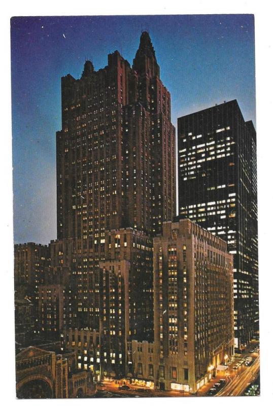 Waldorf Astoria Hilton Hotel New York City NY Vtg Postcard