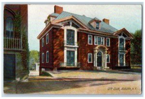 c1910's City Club House Vintage Scene Auburn New York NY Unposted Postcard 