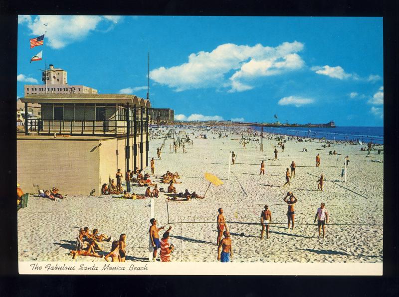 Santa Monica, California/CA Postcard, Fabulous Santa Monica Beach, Near Mint!