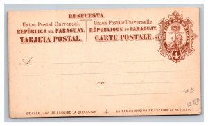 Vintage Early 1900's Private Mailing Postal Card Paraguayan Unsigned Unposted