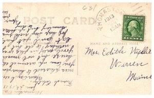 Maine Thomaston  River scene  RPPC