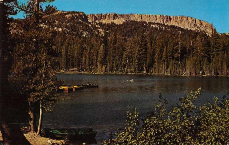 Mammoth Lakes California panoramic birds eye view Lake Maine vintage pc ZA440643