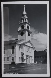 Hancock, NH - Congregational Church (from Left) - RPPC (Kodak Paper)