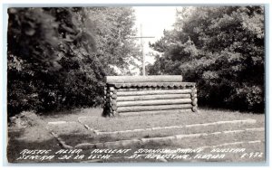 Rustic Alter Ancient Spanish Shrine Nuestra St. Augustine FL RPPC Photo Postcard