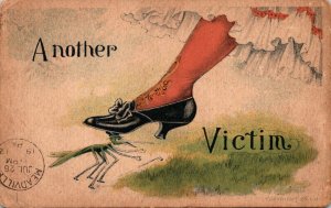 Humour Mosquito With Woman's Leg Another Victim 1912